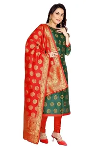 Classic Banarasi Silk Dress Material With Dupatta-thumb2