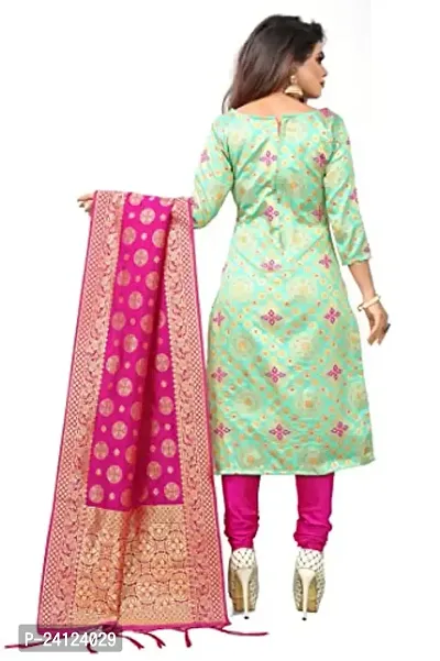 Classic Banarasi Silk Dress Material With Dupatta-thumb4