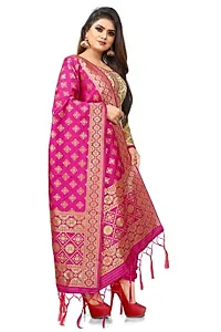 Classic Banarasi Silk Dress Material With Dupatta For Women-thumb1