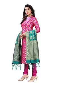 Classic Banarasi Silk Jacquard Dress Material with Dupatta for Women-thumb3