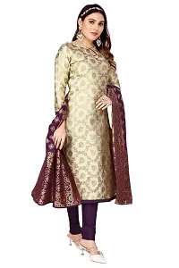 Classic Banarasi Silk Jacquard Dress Material with Dupatta for Women-thumb3