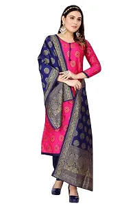 Classic Banarasi Silk Jacquard Dress Material with Dupatta for Women-thumb3