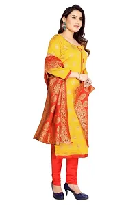 Classic Banarasi Silk Jacquard Dress Material with Dupatta for Women-thumb2