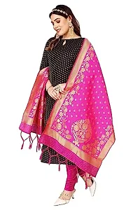 Classic Banarasi Silk Jacquard Dress Material with Dupatta for Women-thumb2