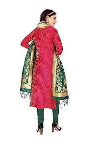 Classic Banarasi Silk Jacquard Dress Material with Dupatta for Women-thumb2