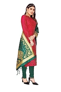 Classic Banarasi Silk Jacquard Dress Material with Dupatta for Women-thumb3