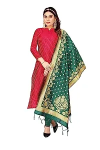Classic Banarasi Silk Jacquard Dress Material with Dupatta for Women-thumb1