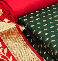 Classic Banarasi Silk Dress Material with Dupatta-thumb2