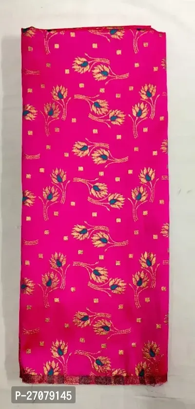 Womens Pink Banarasi Silk Woven Suit Top Fabric (TP_MAHI)-thumb0