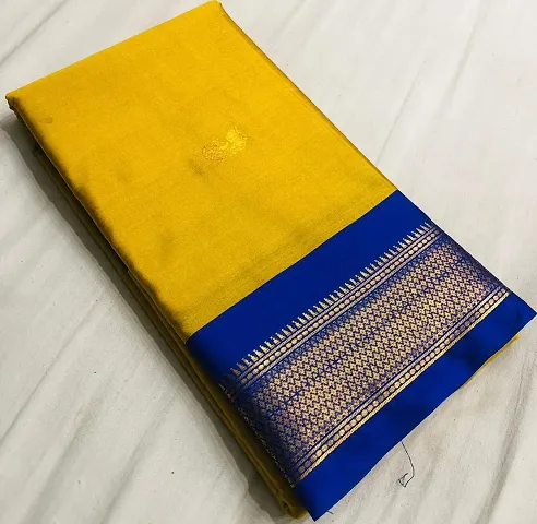 Cotton Silk Woven Design Saree With Blouse Piece