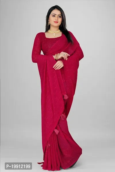 Stylish Fancy Designer Chiffon Saree With Blouse Piece For Women