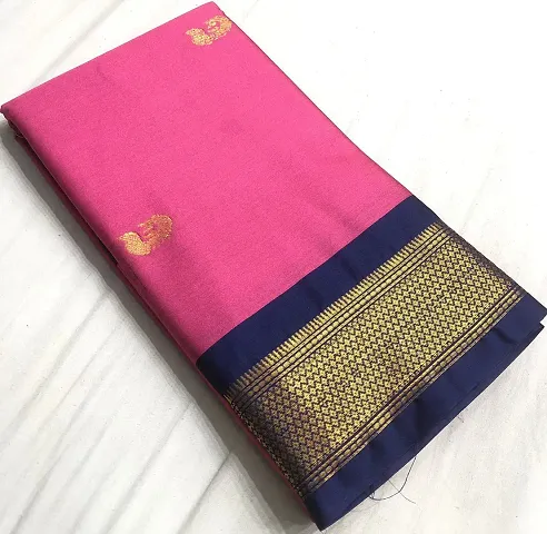 Woven Design Cotton Silk Saree With Blouse Piece