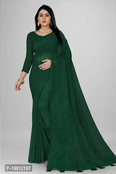 Stylish Fancy Designer Chiffon Saree With Blouse Piece For Women
