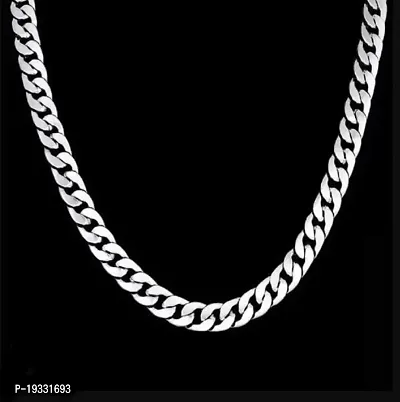 Trending Exclusive Stylish Silver Silver Plated Crystal Chain For Men-thumb0