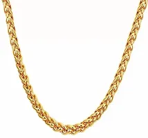 Trending Excluisve Golden Brass Crystal Chain For Men-thumb1