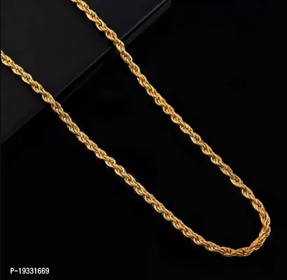 Most Selling Latest Trending Gold Plated Chain Golden Brass Crystal Chain For Men