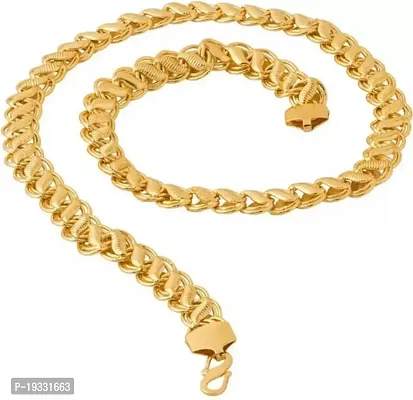 Latest Trending Excluisve Men and boys Gold Chain Golden Brass Crystal Chain For Men-thumb0