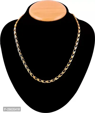 Trendy Stylish Necklace Chain For Men, Boys, Women and Girls, Latest Chains, Gold Chains, plated Alloy Chain,-thumb0