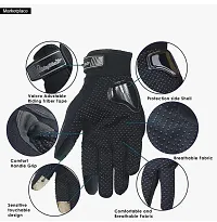 Trending Black Pro Biker Gloves, Outdoor Riding Full Finger Glove, Riding Gloves, Riding Gloves Winter,Riding Gloves For Men,Black Sports Riding Gloves For Unisex,Gloves for two-wheelers,Racing Gloves-thumb1