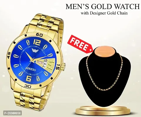 Classy Analog  Watches for Men with Chain-thumb0