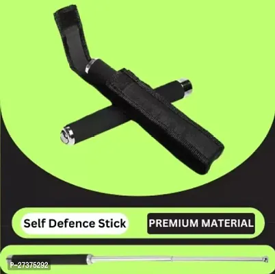 Foldable Self Defense Stick, Heavy Quality, Foldable Rod, Safety Stick, Steel Heavy Rod, Defense Stick, Walking Stick, Adult Stick, Premium Stick (Pack of 1)-thumb0