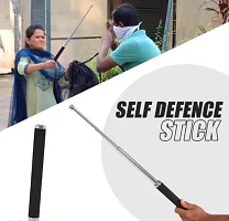 Iron Rod Safety Stick Padded Handle Security Guard for Girls, Self Defense Stick, Telescopic Stick, Foldable Stick, Safety Rod, Walking Stick, Stick for Adults  Girls-thumb3