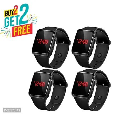 Classy Digital Watches for Kids, Pack of 4