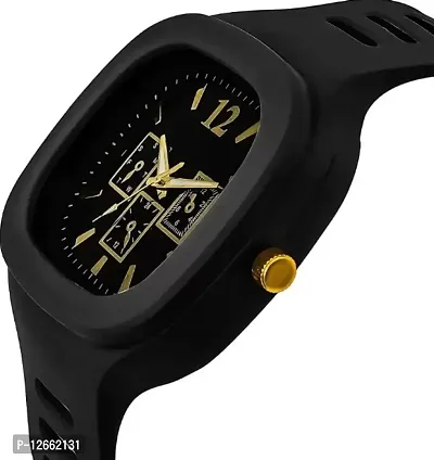 Stylish Fancy Silicone Analog Watches For Men-thumb4