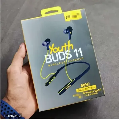 Stylish Black In-ear Bluetooth Wireless Headphones With Microphone