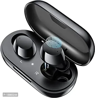 Stylish Black In-ear Bluetooth Wireless Headphones With Microphone