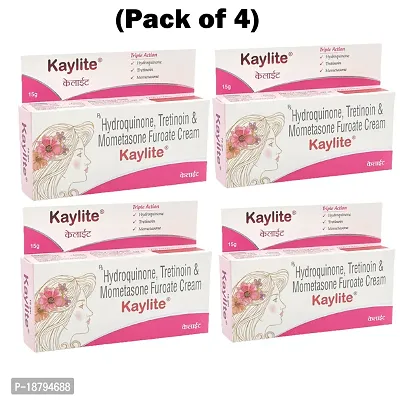 Kaylite Skin Whitening Night Face Cream for Men  Women 15 gm (Pack of 4)