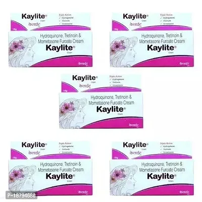 Kaylite Night Cream for Melasma, Dark spots, Pigmentation and whitening Skin (Pack of 5) (75g)