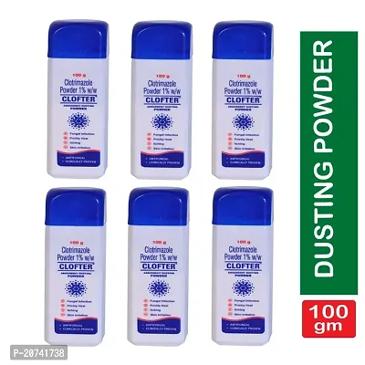 Clofter Dusting Powder  Antifungal Powder (Pack of 6) 600 Gm