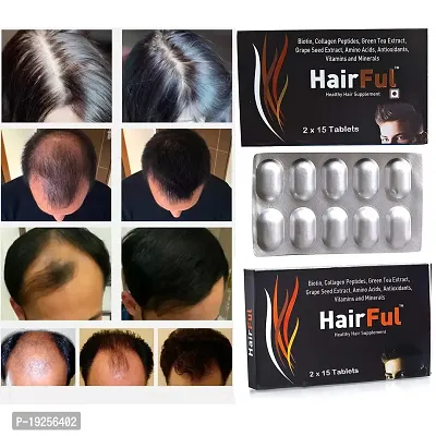 HairFul Biotin for Hair Growth 10000mcg, Supplement for Hair Growth, Strong Hair and Glowing Skin (Pack of 2)-thumb2
