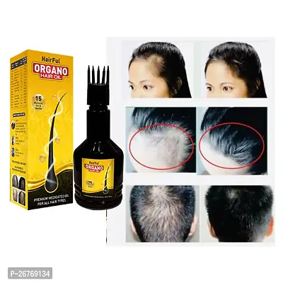 HairFul Organo Hair Oil for Long Healthy Hair Oil   Strong Hair 120 ML (Pack of 1) Hair Oil