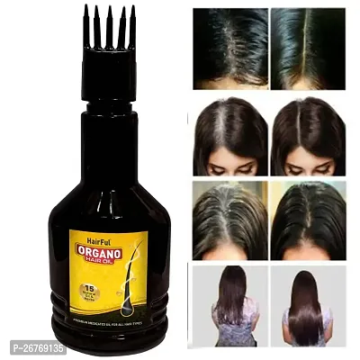 HairFuL ORGANO HAIR OIL-100% AYURVEDIC WITH 15 NATURAL OILS  HERBS FOR HAIR GROWTH Hair Oil(Pack of 1) Hair Oil (120 ml)-thumb0