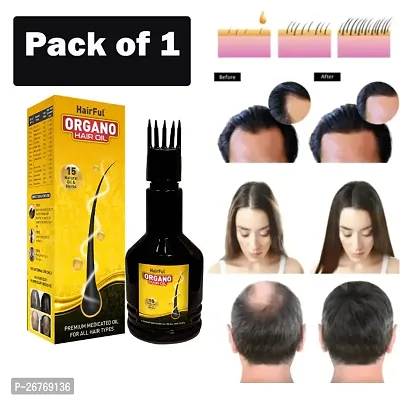 HairFul 100% Ayurvedic Hair Oil for Hair Fall, Hair Regrowth, Dandruff Control Hair Oil (Pack of 1) Hair Oil (120 ML) ml)