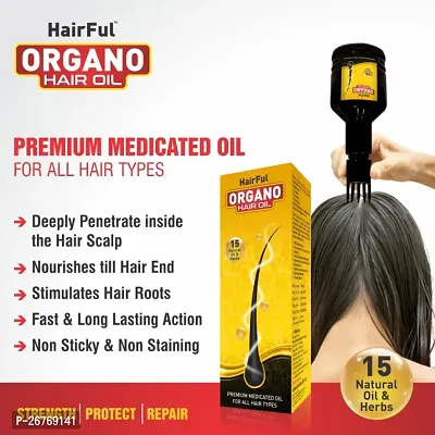 HairFul Hair Loss and Hair Regrowth, Dandruff Control Hair Oil (pack of 1) Hair Oil (120 ml)-thumb0