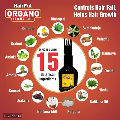 HairFul Hair Loss and Hair Regrowth, Dandruff Control Hair Oil (pack of 1) Hair Oil (120 ml)-thumb4
