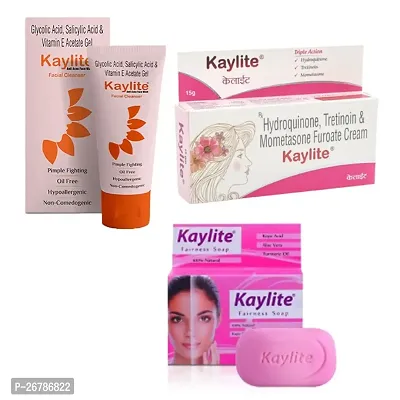 Kaylite Anti Acne Face Wash Facial Cleanser(1_1_1) 1 anti Acne Face Wash_Kaylite 1 Soap 1 Kaylite 15 gm Face cream-thumb0