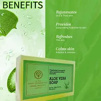 Handmade Aloe Vera Soap Combo Of 2 Pcs Hydrate And Nourishes Skin Natural Soap With Essential Oils Anti Ageing And Anti Septic Soap 125 G X 2-thumb2