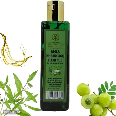 Amla And Bhringraj Hair Oil Original Submerged Roots For Enhanced Effectivity Powered Botanics 210 Ml
