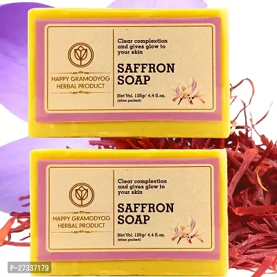 Handmade Saffron Soap Combo Of 2 Pcs Skin Tighening Properties Deeply Moisturizing And Skin Brightening Very Refreshing And Soothing 2 X 125Gm