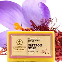 Handmade Saffron Soap Combo Of 2 Pcs Skin Tighening Properties Deeply Moisturizing And Skin Brightening Very Refreshing And Soothing 2 X 125Gm-thumb1