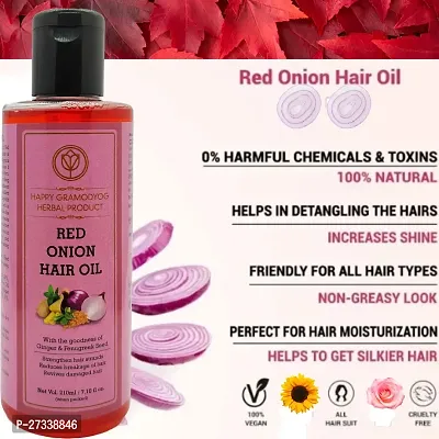 Red Onion Hair Oil With Goodness Of Ginger And Fenugreek Seed 200ml-thumb2