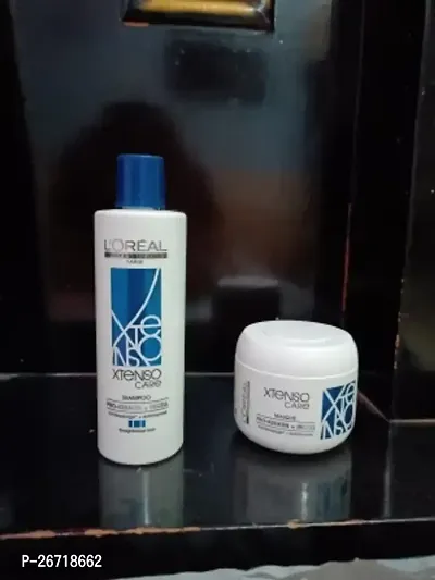 L'OREAL Xtenso Care Sampoo 250ml, L'OREAL Xtenso Hair Cream 196 ml Combo Pack-thumb0