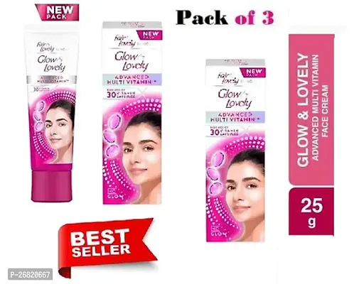 Glow  Lovely Face Cream Advanced Multivitamin 25g pack of 3