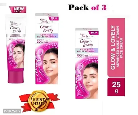 Glow  Lovely Face Cream Advanced Multivitamin 25g pack of 3