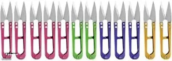 12 Pcs U Shaped Sewing Scissors-thumb0