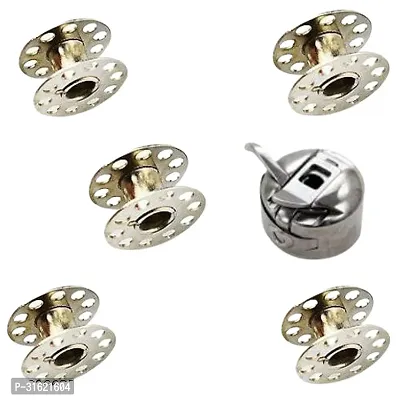 5 bobbins 1 bobbin case for domestic sewing machine Metal Sewing Machine Accessories for hand sewing machine-thumb0